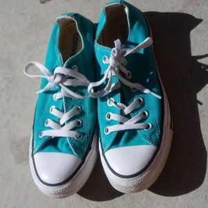 Aqua green Converse all star shoes Woman Sz 7
